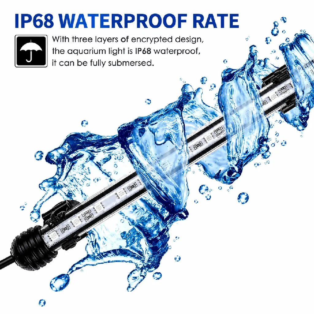 IP68 Waterproof Aquarium Light Splash.webp